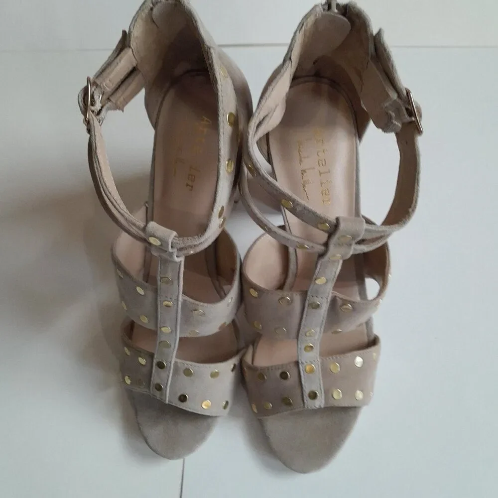 Nicole Miller Artelier Jagger Heel Sandal Size 8.5 M